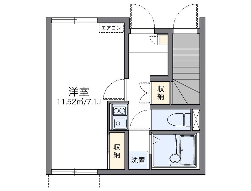 レオネクストユリ 間取図