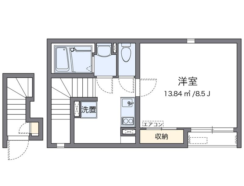 クレイノ合 間取図