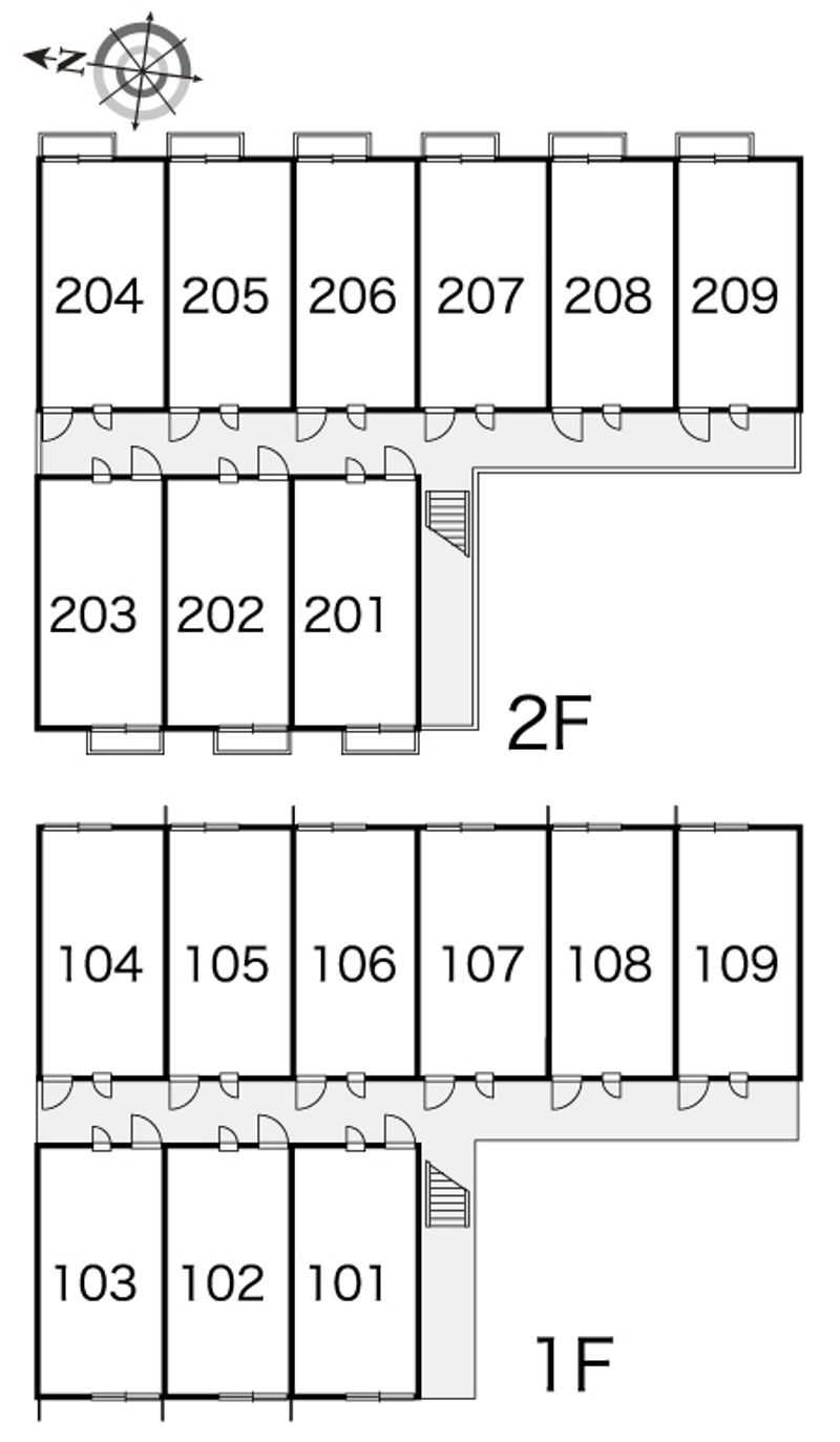 レオパレスルーチェ 間取配置図