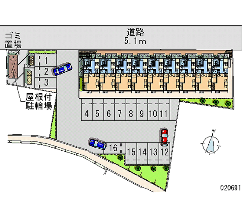 20691 Monthly parking lot