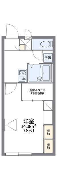 レオパレス長船 間取り図