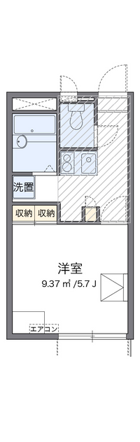 レオパレス足高 間取り図