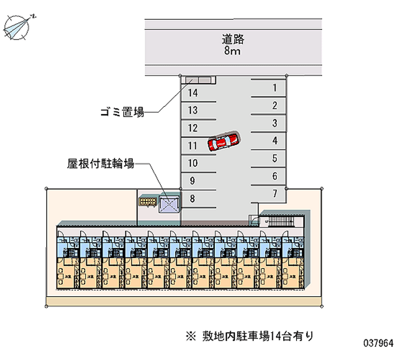 レオパレス新琴似６条 月極駐車場