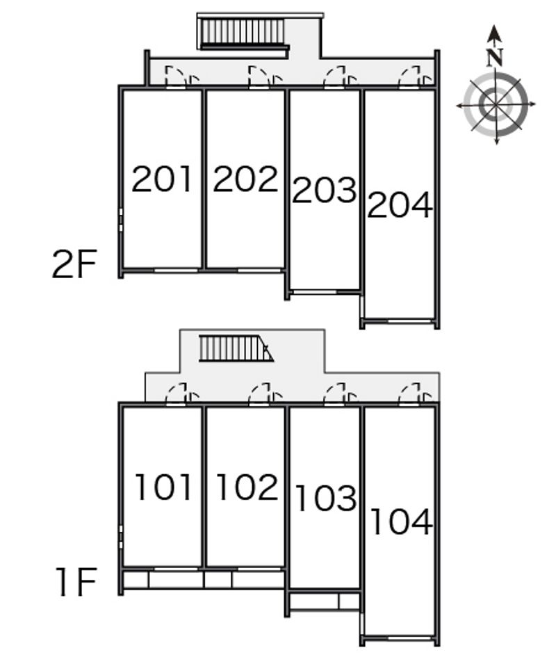 クレイノブルーコーポⅡ 間取り配置図
