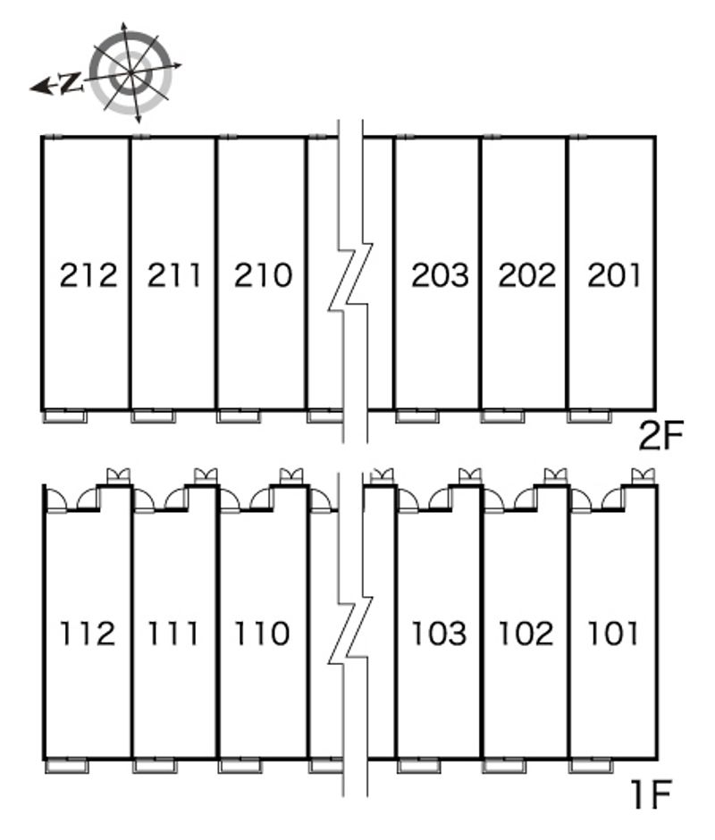レオパレス中村 間取配置図