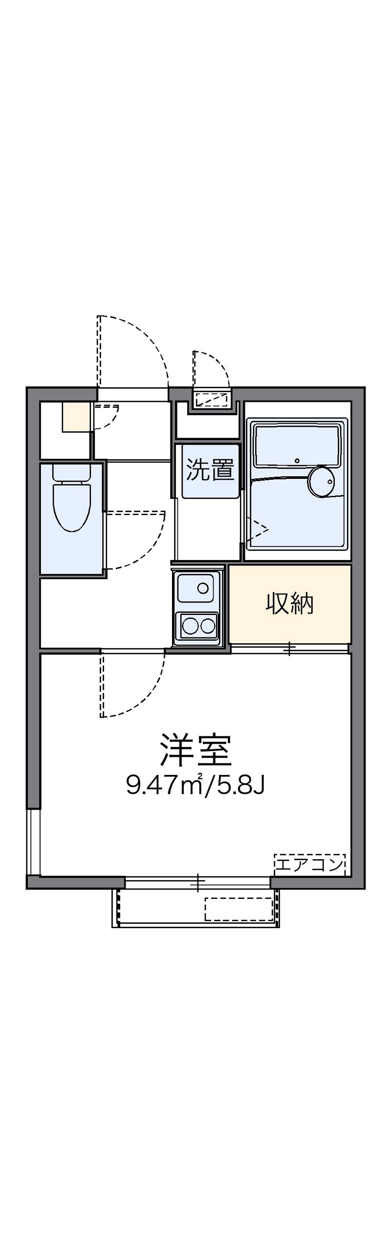 レオパレスコーポＯＨＴＡＫＩ 間取り