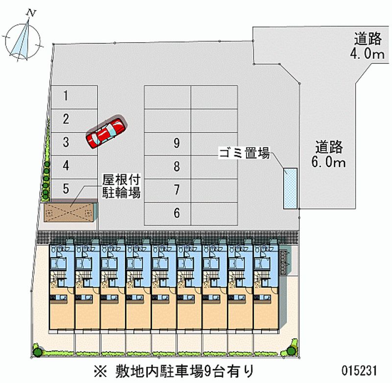 レオパレスＭ・ＯＮＥ 月極駐車場