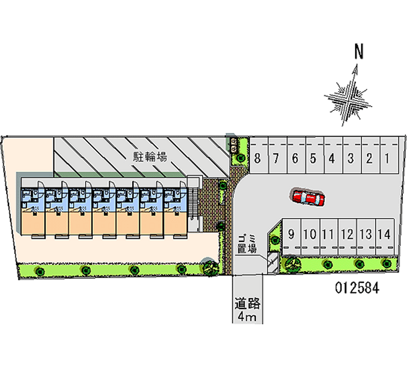 12584 Monthly parking lot