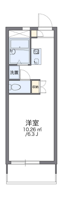 レオパレス新町Ａ 間取り図