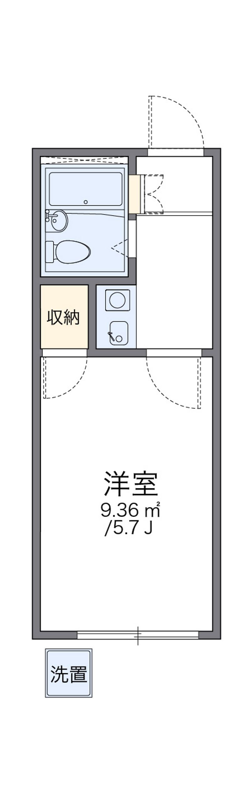 レオパレス三橋 間取図