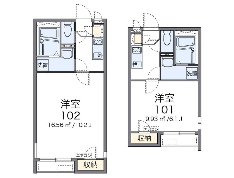 クレイノ六浦南 間取図