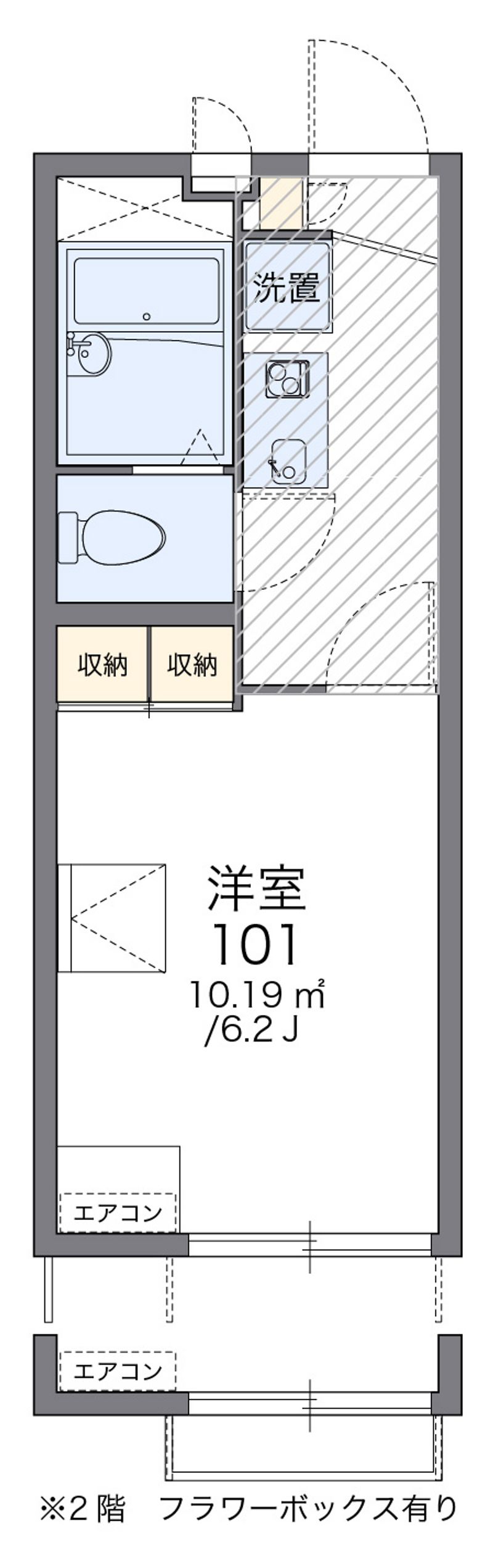 レオパレスＮ　Ⅰ 間取図