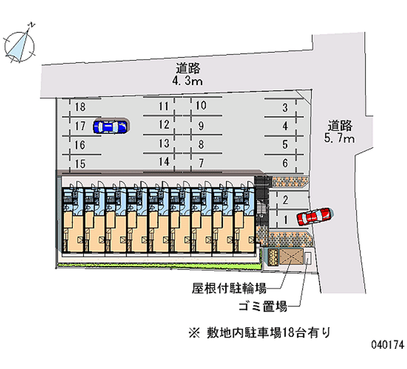 レオパレスＪＡＤＥ大井川 月極駐車場