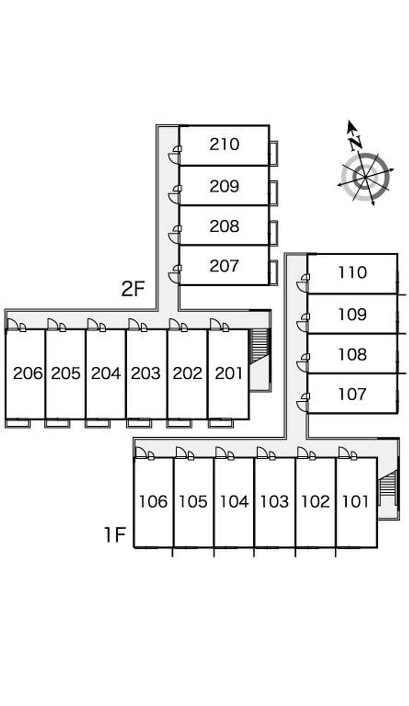 レオパレスコンフォート 間取配置図