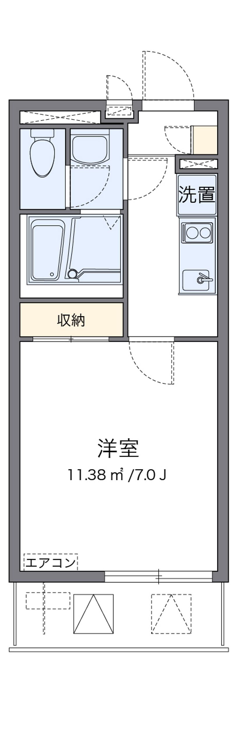 クレイノリンロー 間取図