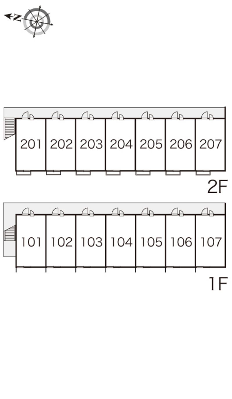 レオパレスリベェール 間取配置図