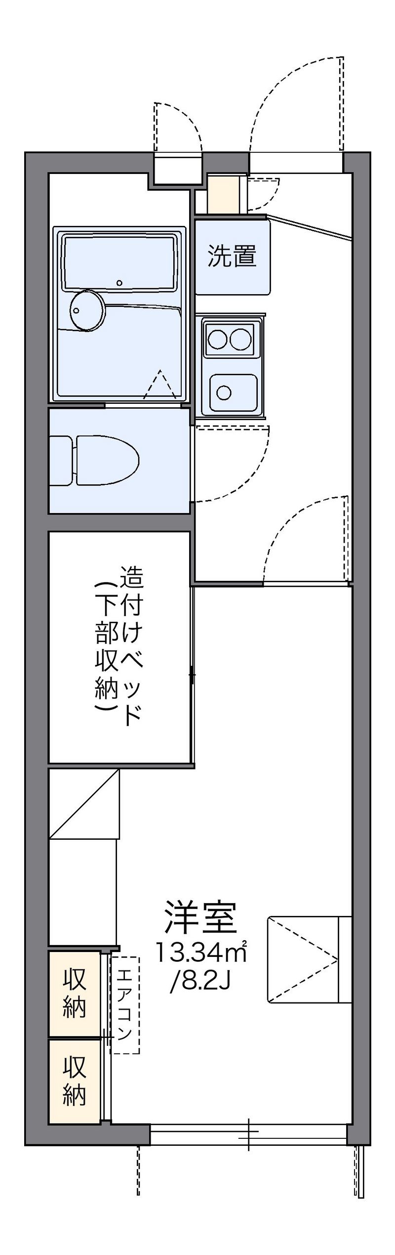 レオパレスアマミヤ 間取図