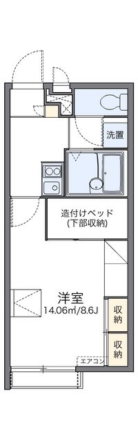 レオパレスカメラート 間取り図