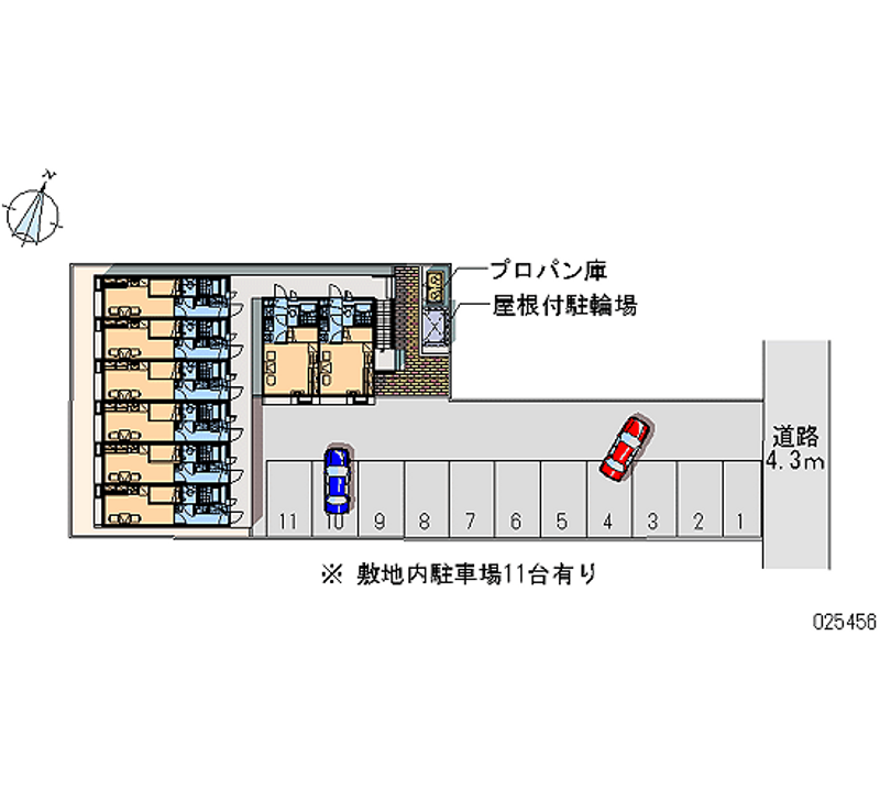 レオパレスラーク 月極駐車場