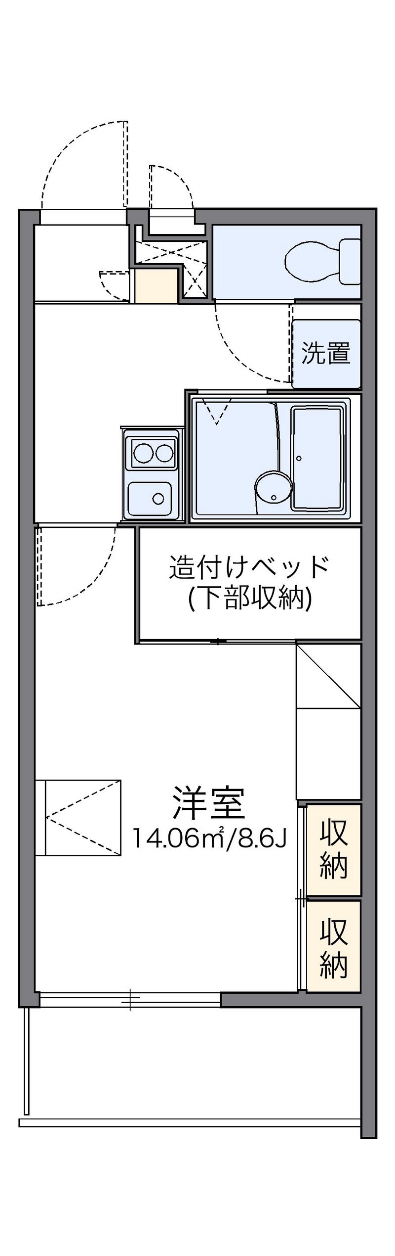 レオパレス福丸Ⅲ 間取図
