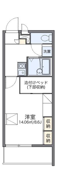 レオパレス福丸Ⅲ 間取り図