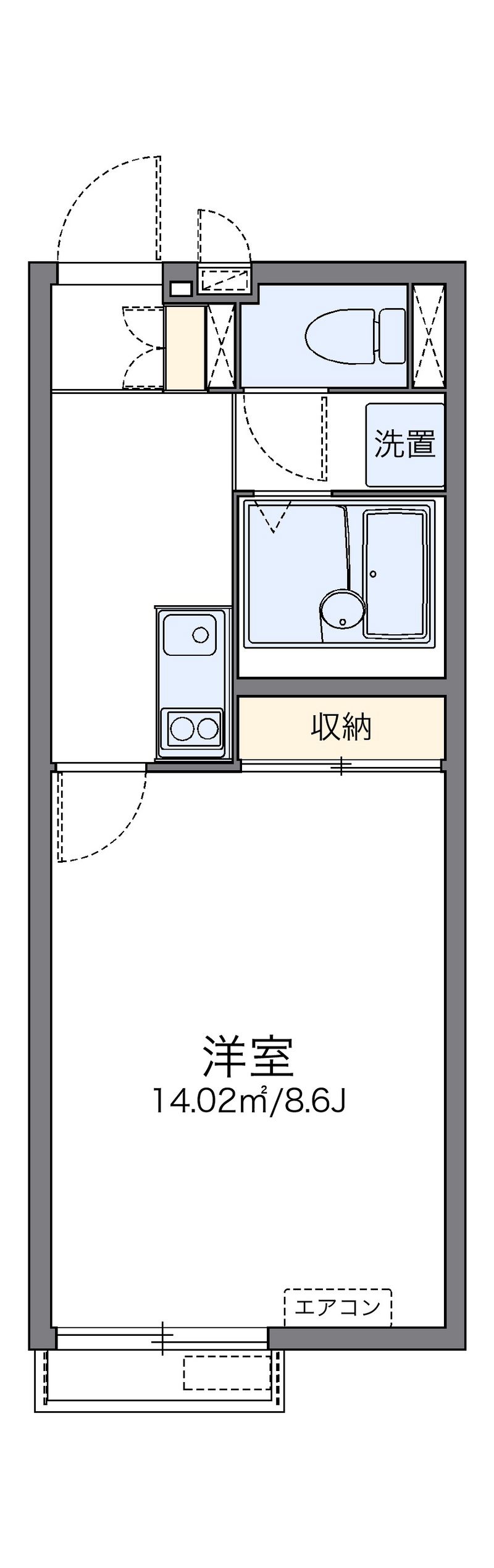 レオネクストリバーサイド橘 間取図