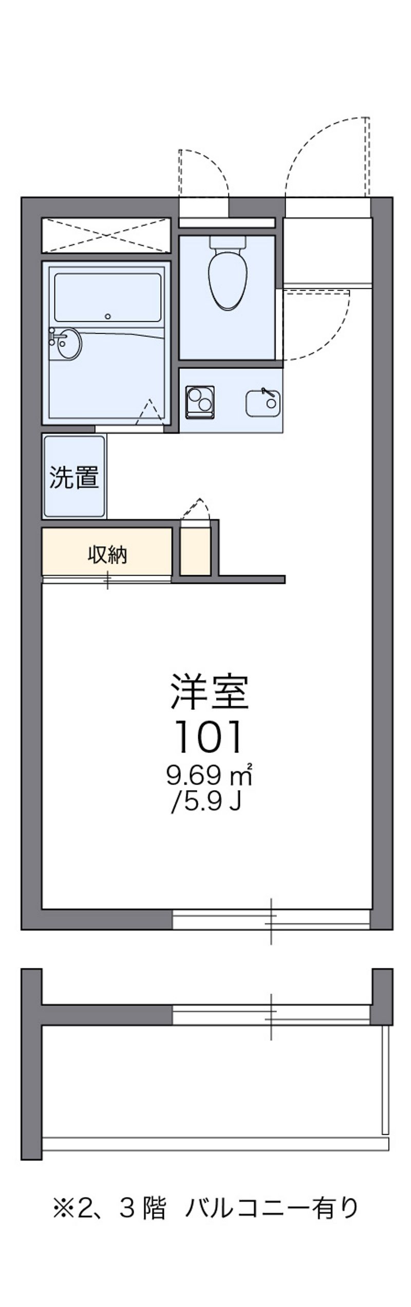 レオパレスカトル・セゾン 間取図
