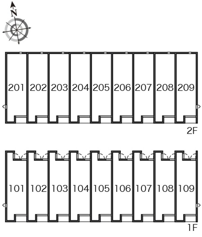レオネクストＫＡＴＳＵＲＡ 間取り配置図