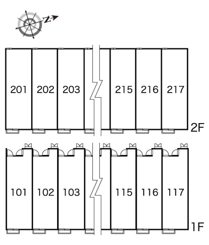 レオパレスＴＯＭＩ　０７ 間取配置図