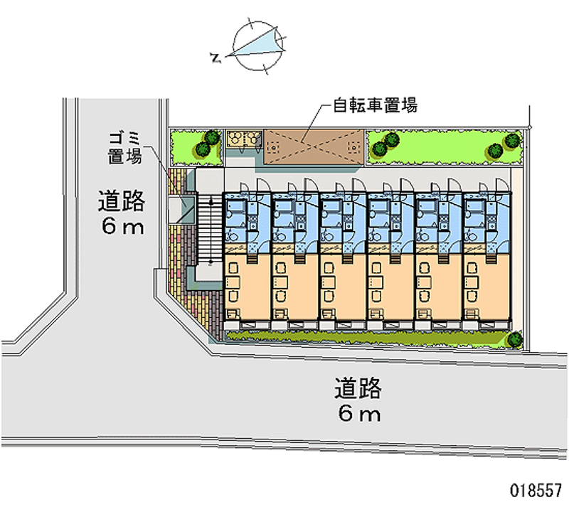 レオパレス甲東園 区画図