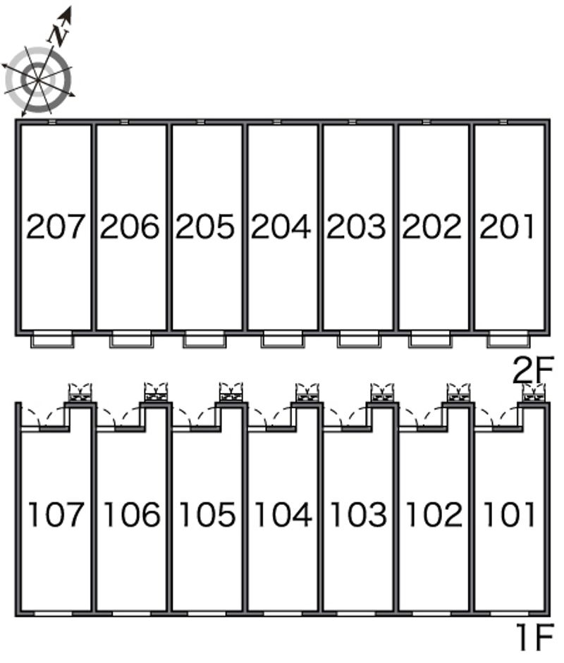レオネクストＮＩＷＡＳＥ 間取り配置図