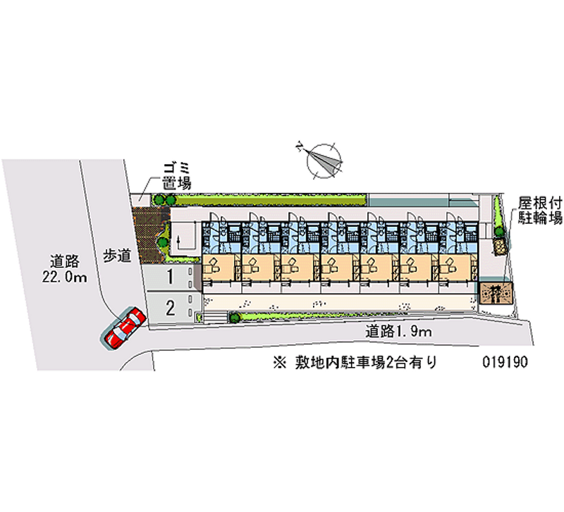 レオパレスクレスト　ＳＨＩＮＯ 月極駐車場