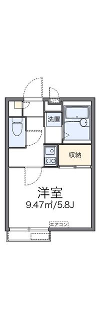 レオパレスサンピラー八幡 間取り図