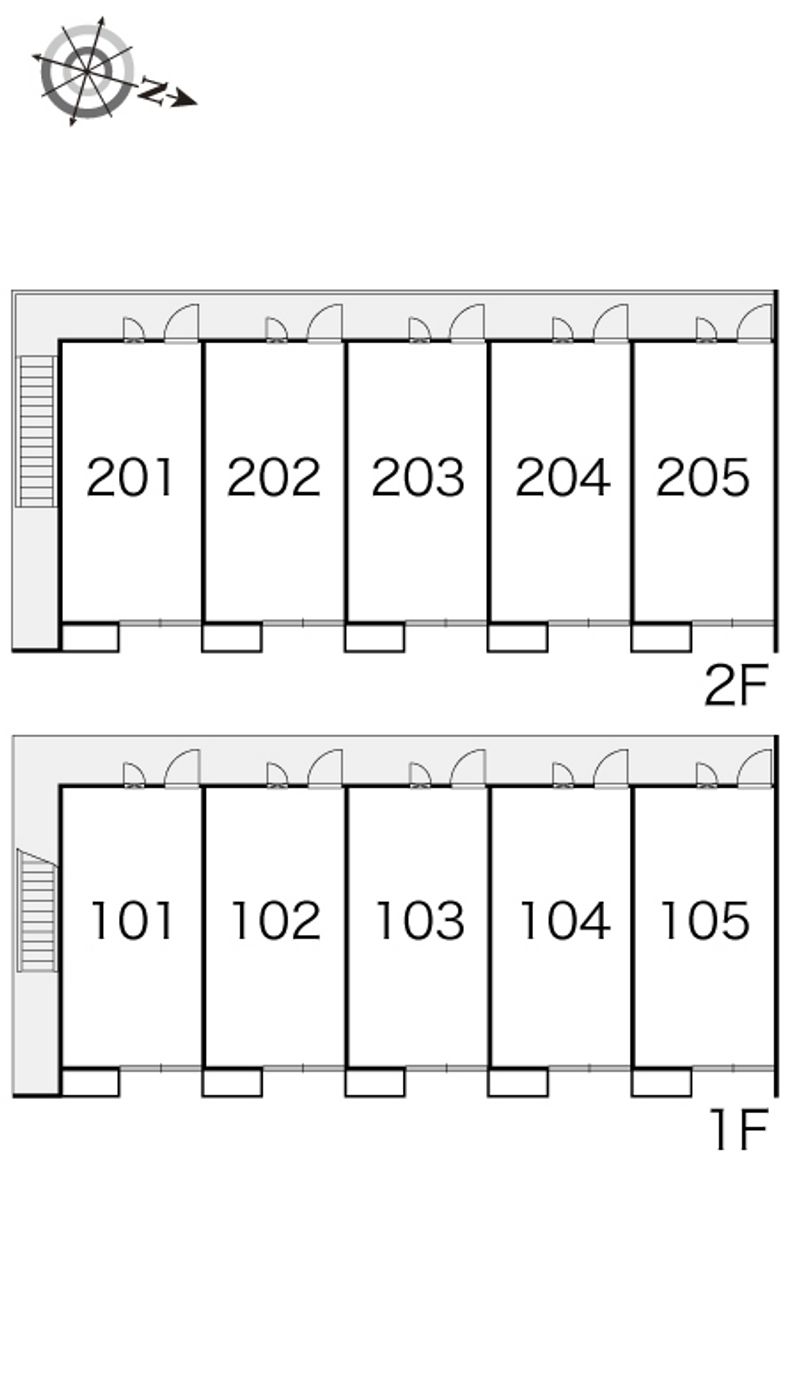 レオパレスしばた 間取配置図