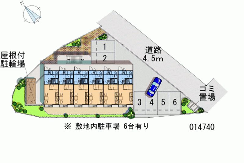 レオパレスクレセント二日市 月極駐車場