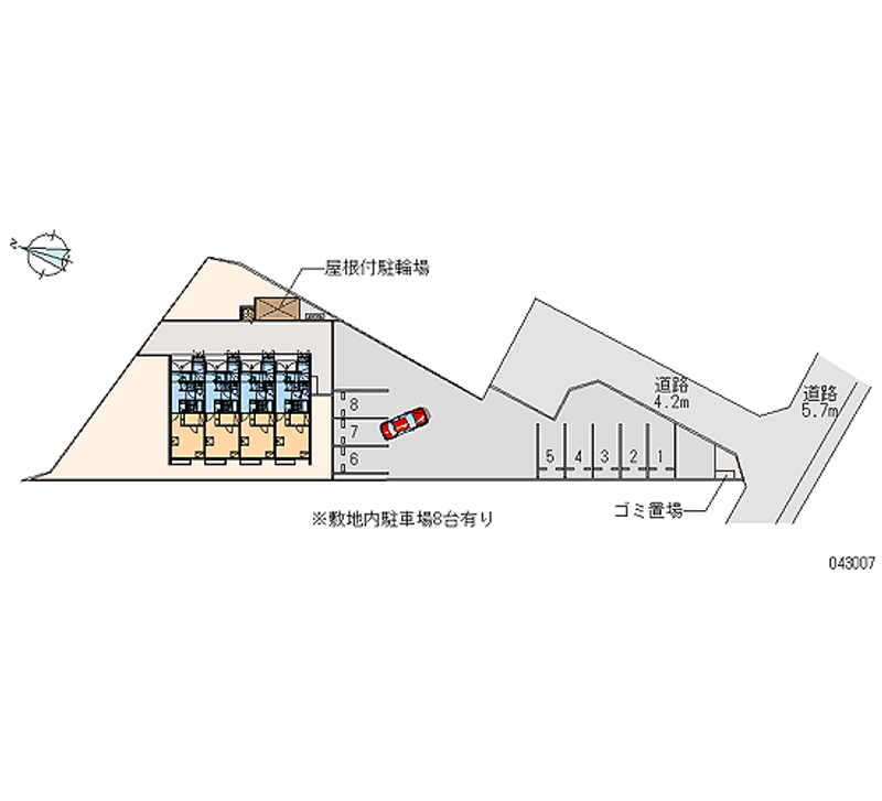 レオネクストオーガスタコート 月極駐車場