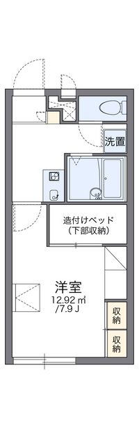 レオパレスリヴァージュ 間取り図