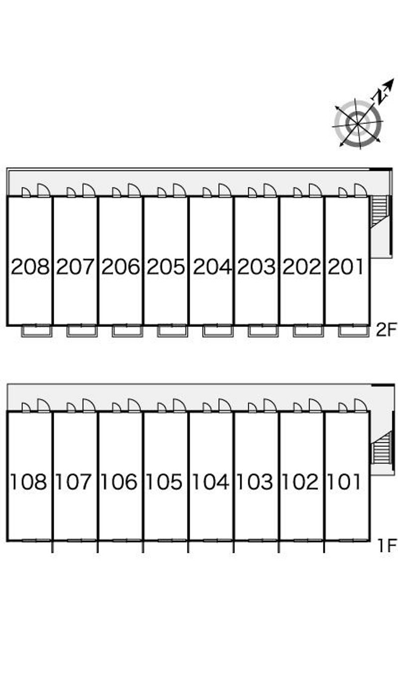レオパレスラヴェンナ　プリート 間取り配置図