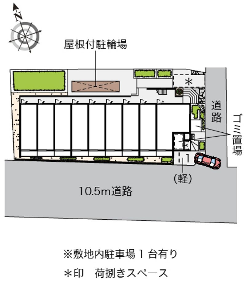ヴィアロ谷原レジデンス 配置図