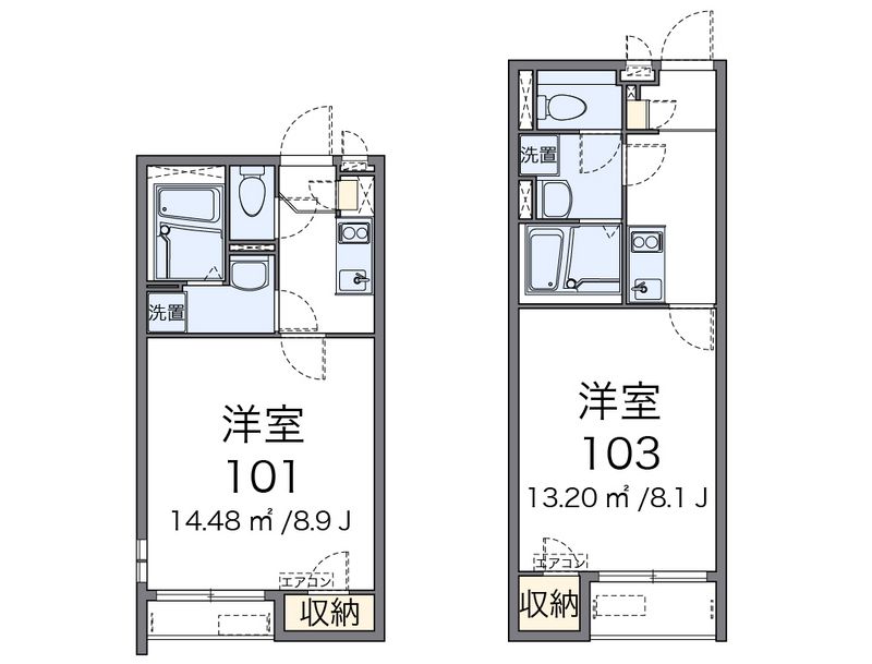 クレイノ大岩Ⅱ 間取図
