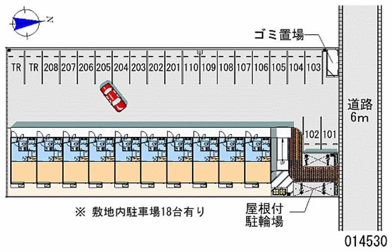 レオパレスブルースカイⅠ 月極駐車場