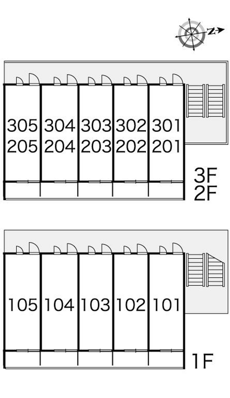 レオパレス大善 間取り配置図