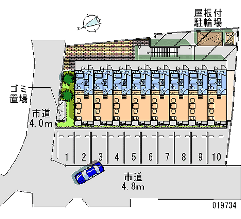 19734月租停车场