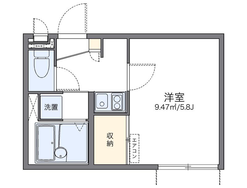 レオパレスリヴェール 間取図