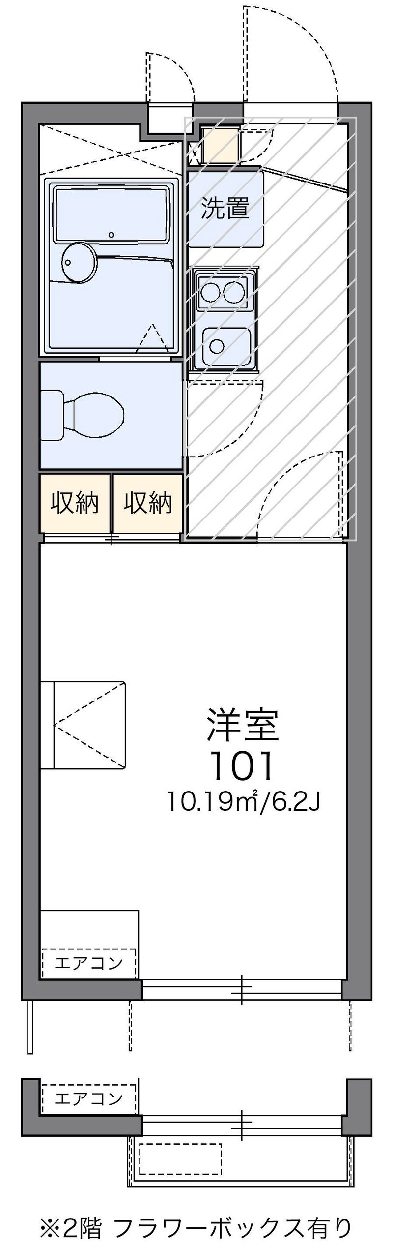レオパレスグレイスＳＨＩＮＯⅡ 間取図