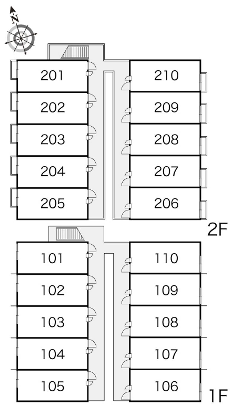 レオパレスルミナリエ 間取配置図