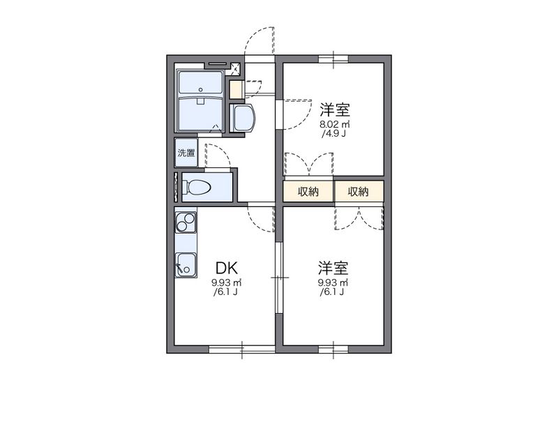 レオパレス高岡 間取図