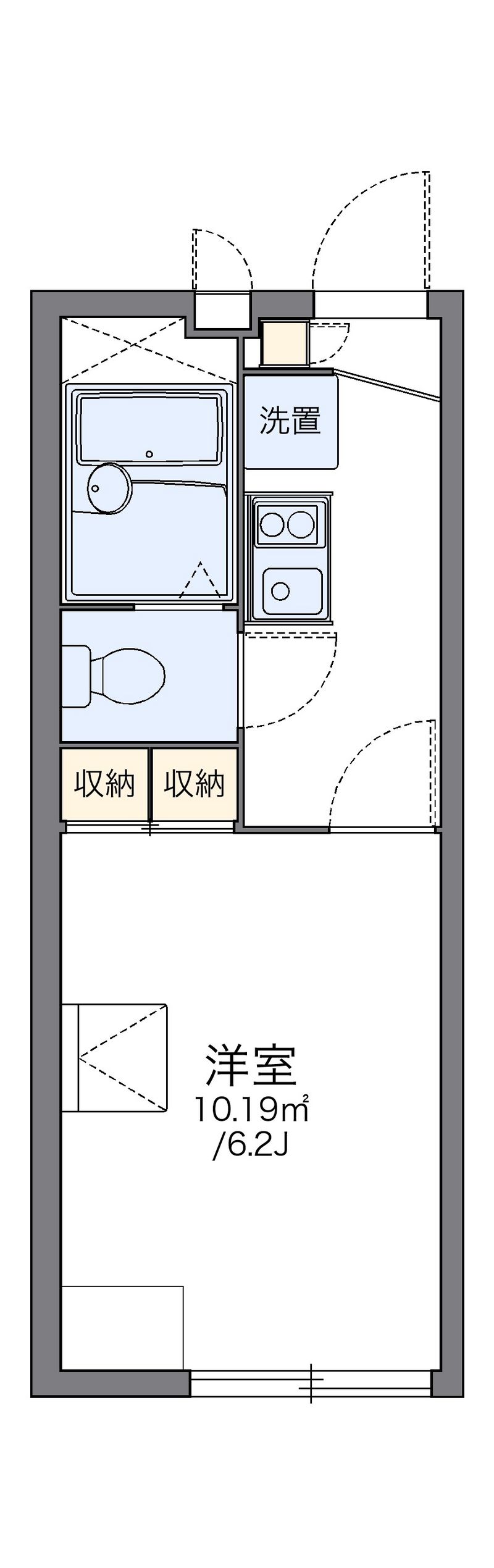 レオパレスシェル　ソレーユ 間取図