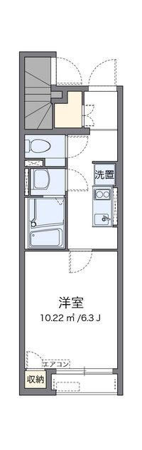 クレイノＫＡＧＯＨＡＲＡⅡ 間取り図