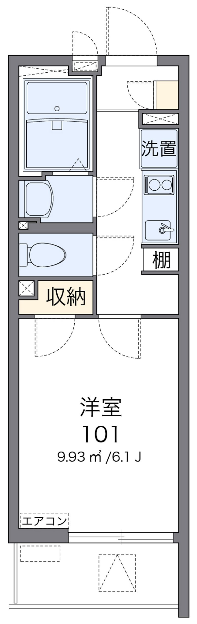 クレイノフラットメイト桜 間取図